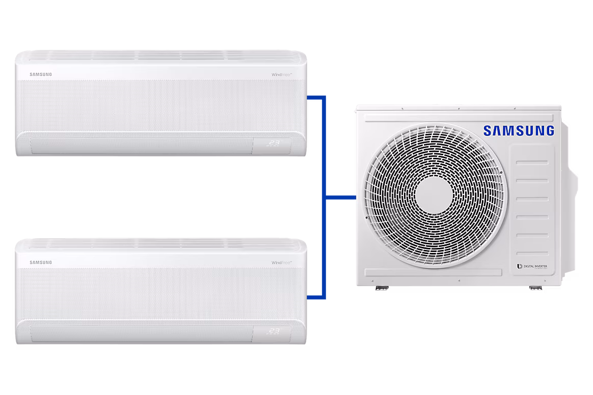 WindFree Duvar Tipi Multi Split Klima 12000 BTU + 18000 BTU