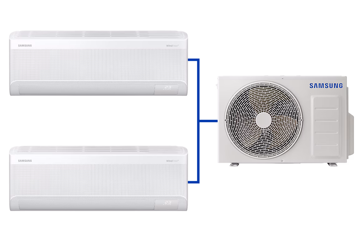 WindFree Duvar Tipi Multi Split Klima 9000 BTU + 12000 BTU